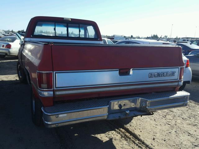 1GCEK14H0GJ156758 - 1986 CHEVROLET K10 RED photo 3