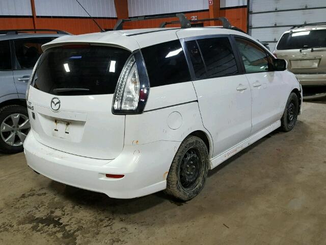 JM1CR2W36A0377322 - 2010 MAZDA 5 WHITE photo 4