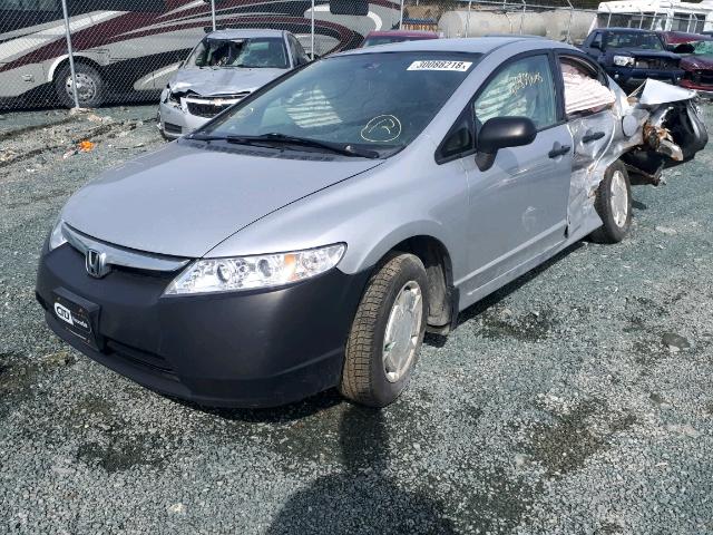 2HGFA16428H104098 - 2008 HONDA CIVIC DX-G SILVER photo 2