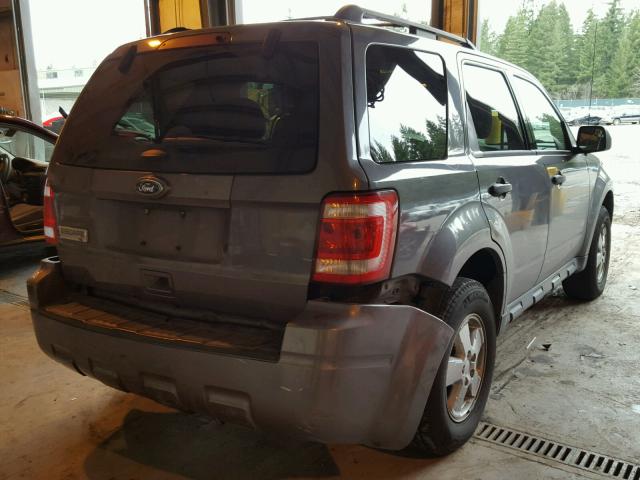 1FMCU9D74BKB61239 - 2011 FORD ESCAPE XLT GRAY photo 4