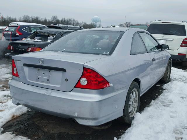 1HGEM22134L038386 - 2004 HONDA CIVIC DX V SILVER photo 4