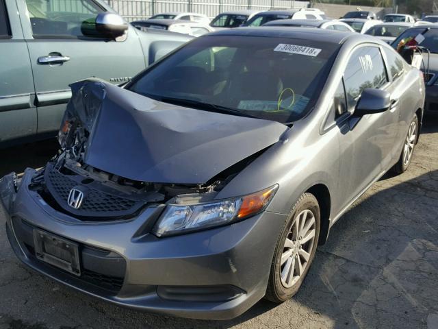 2HGFG3B9XCH517777 - 2012 HONDA CIVIC EXL GRAY photo 2