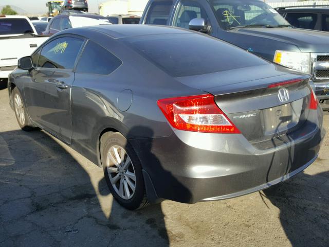2HGFG3B9XCH517777 - 2012 HONDA CIVIC EXL GRAY photo 3