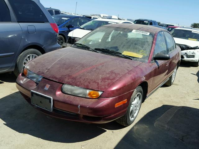 1G8ZK52712Z207580 - 2002 SATURN SL2 BURGUNDY photo 2