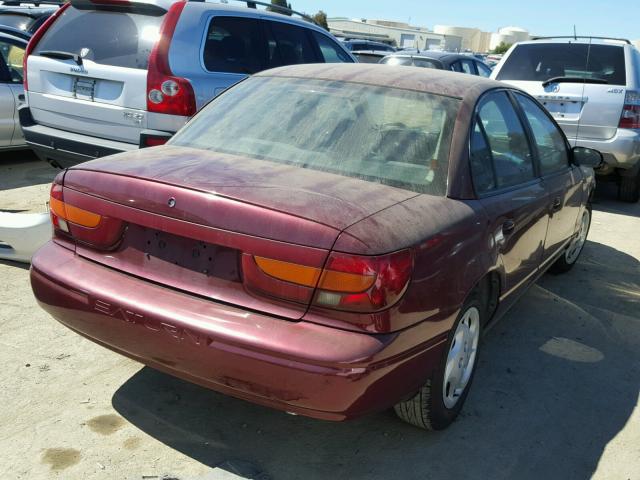 1G8ZK52712Z207580 - 2002 SATURN SL2 BURGUNDY photo 4