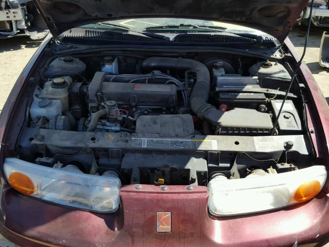 1G8ZK52712Z207580 - 2002 SATURN SL2 BURGUNDY photo 7