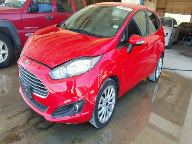 3FADP4EJXEM165991 - 2014 FORD FIESTA SE RED photo 2