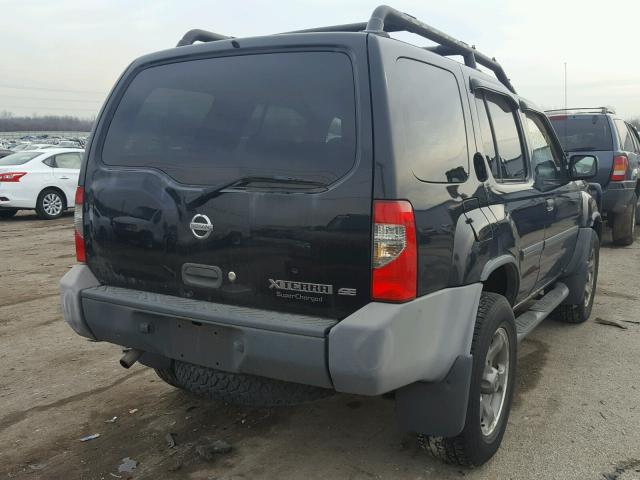 5N1MD28Y42C583763 - 2002 NISSAN XTERRA SE BLACK photo 4