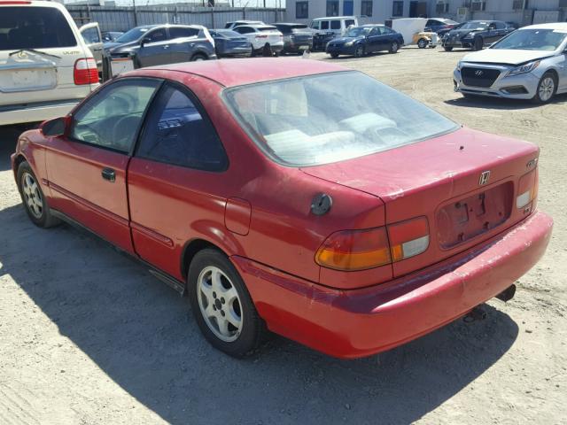 1HGEJ8147WL021083 - 1998 HONDA CIVIC EX წითელი ფოტო 3