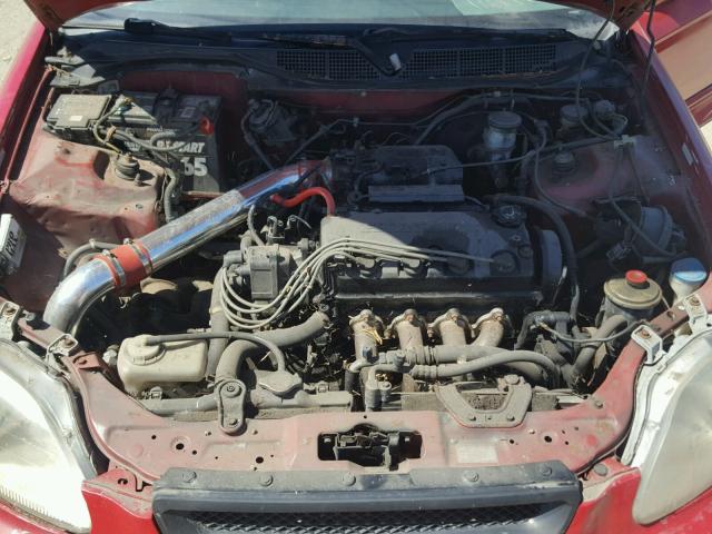 1HGEJ8147WL021083 - 1998 HONDA CIVIC EX წითელი ფოტო 7