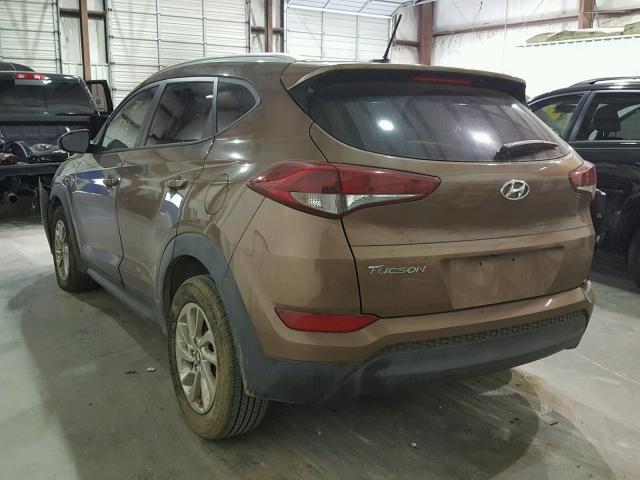 KM8J33A45GU026705 - 2016 HYUNDAI TUCSON LIM BROWN photo 3