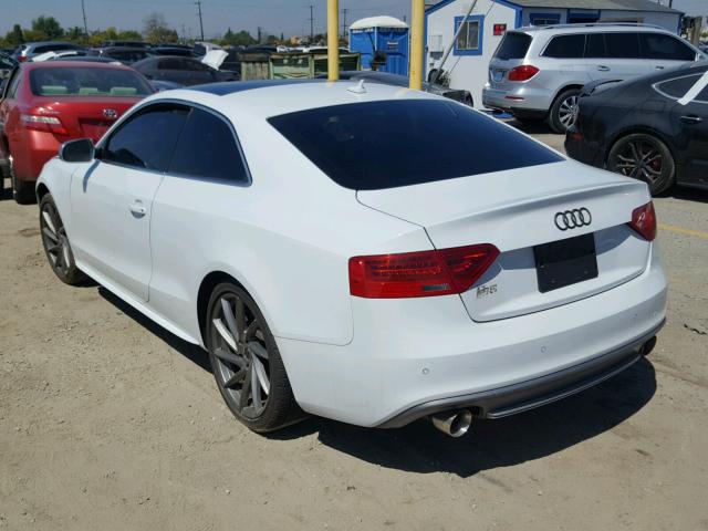 WAUGGAFRXDA058362 - 2013 AUDI S5 PREMIUM WHITE photo 3