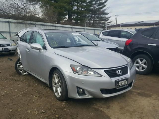 JTHCF5C26B5046667 - 2011 LEXUS IS 250 SILVER photo 1