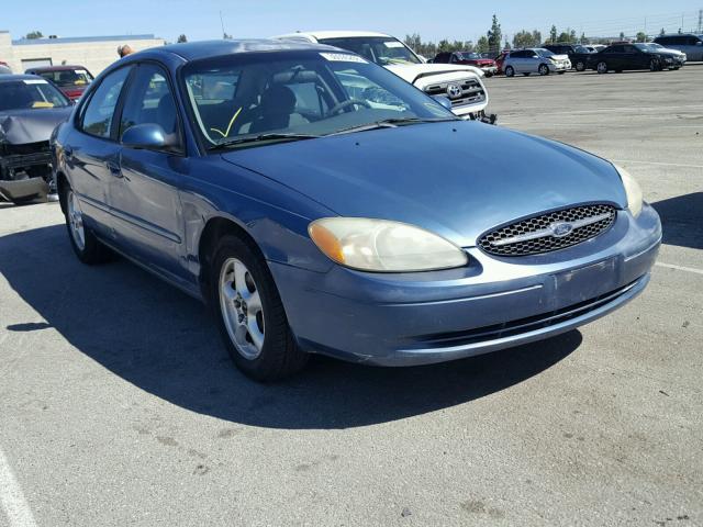 1FAFP53U92G206189 - 2002 FORD TAURUS SE BLUE photo 1