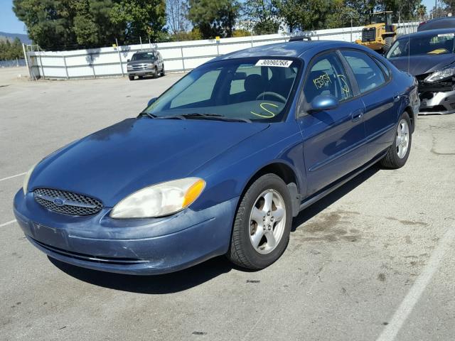 1FAFP53U92G206189 - 2002 FORD TAURUS SE BLUE photo 2