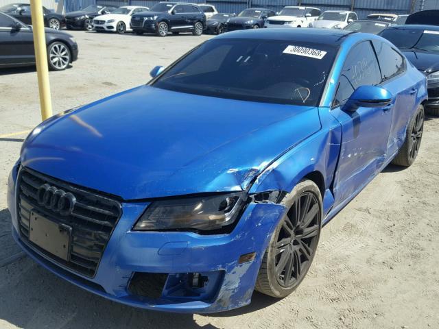 WAUYGAFC3CN087189 - 2012 AUDI A7 PREMIUM BLUE photo 2