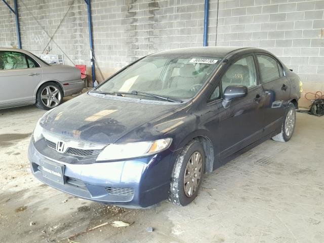 2HGFA1F34AH520621 - 2010 HONDA CIVIC VP BLUE photo 2