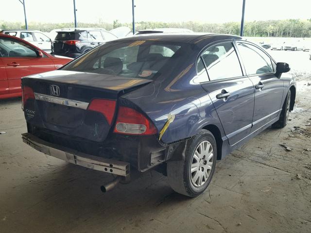 2HGFA1F34AH520621 - 2010 HONDA CIVIC VP BLUE photo 4