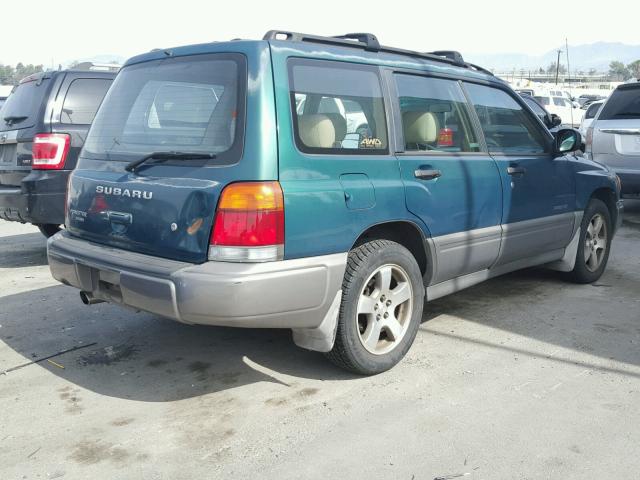 JF1SF6559WH763309 - 1998 SUBARU FORESTER S Yaşıl foto 4