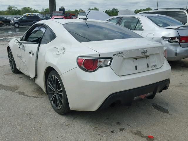 JF1ZNAA1XD2719794 - 2013 SCION FRS WHITE photo 3