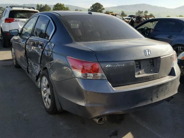 1HGCP36808A009442 - 2008 HONDA ACCORD EXL WHITE photo 3