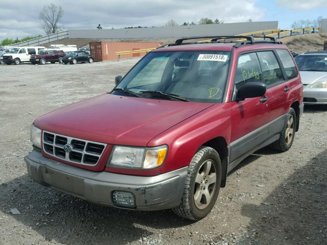 JF1SF655XXH750957 - 1999 SUBARU FORESTER S RED photo 2