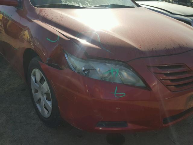 4T1BE46K07U100009 - 2007 TOYOTA CAMRY NEW RED photo 9