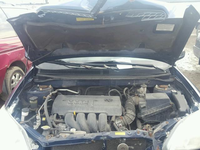 2T1KR32E68C698611 - 2008 TOYOTA COROLLA MA BLUE photo 7