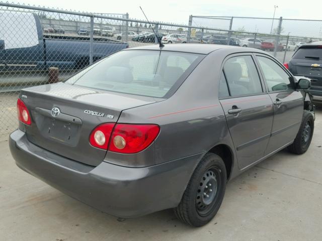 1NXBR32E48Z029140 - 2008 TOYOTA COROLLA CE GRAY photo 4