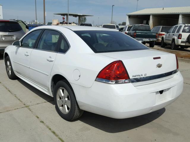 2G1WB5EN9A1249997 - 2010 CHEVROLET IMPALA LT WHITE photo 3