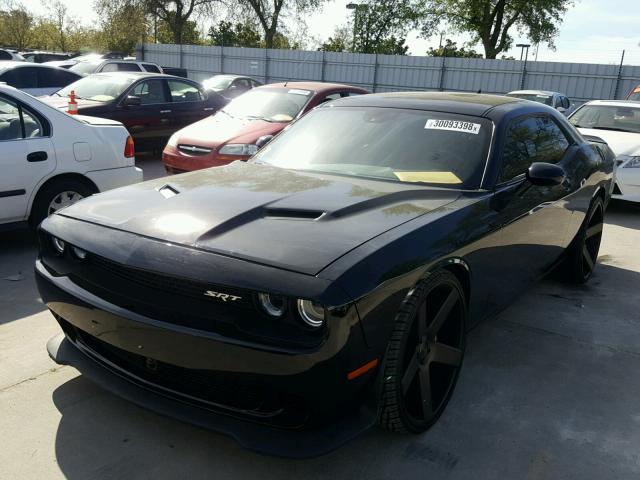 2C3CDZFJ1FH710913 - 2015 DODGE CHALLENGER BLACK photo 2