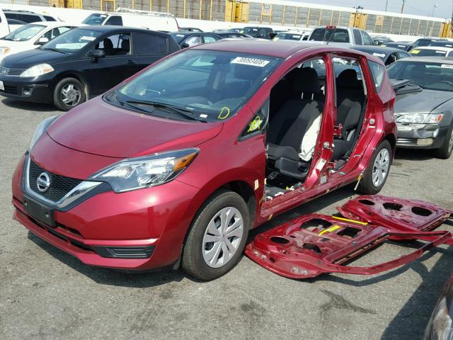 3N1CE2CP6HL372625 - 2017 NISSAN VERSA NOTE RED photo 2