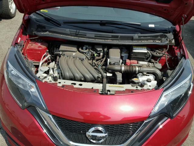 3N1CE2CP6HL372625 - 2017 NISSAN VERSA NOTE RED photo 7