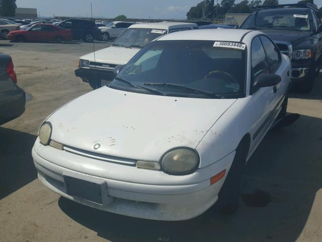 1P3ES27C5VD161469 - 1997 PLYMOUTH NEON BASE WHITE photo 2