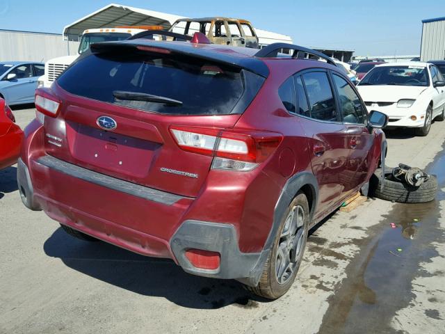 JF2GTAJCXJH226541 - 2018 SUBARU CROSSTREK BURGUNDY photo 4