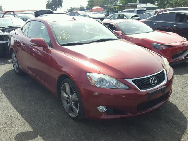 JTHFF2C20A2512556 - 2010 LEXUS IS 250 RED photo 1