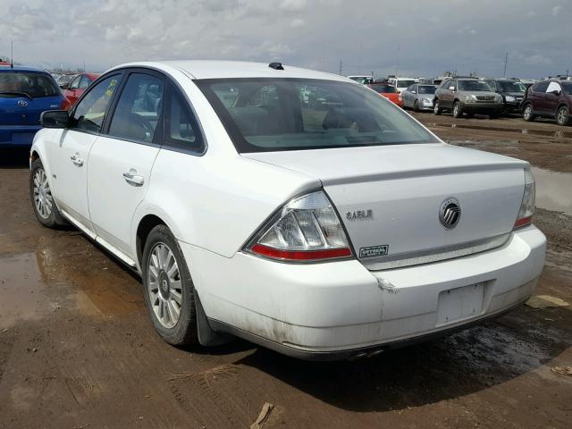 1MEHM40W28G602452 - 2008 MERCURY SABLE LUXU WHITE photo 3