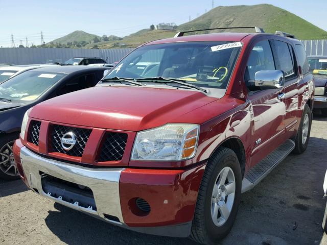 5N1AA08A16N735320 - 2006 NISSAN ARMADA SE RED photo 2