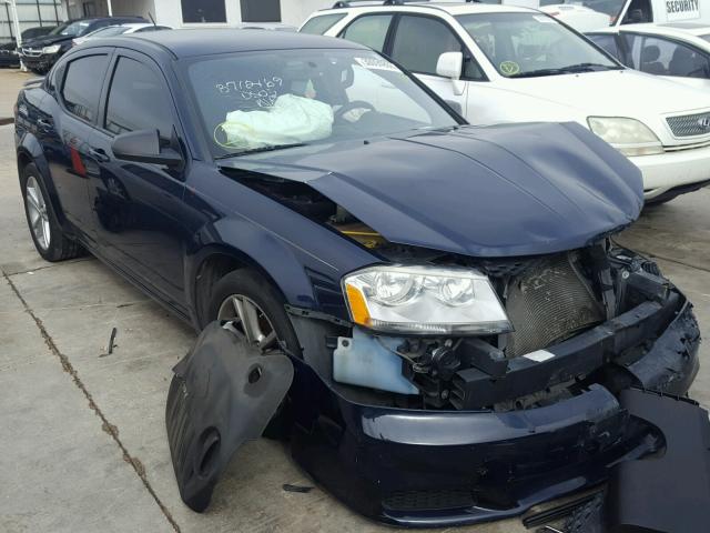 1C3CDZAG0DN688578 - 2013 DODGE AVENGER SE BLUE photo 1