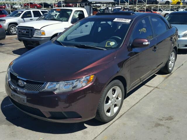 KNAFU4A23A5295277 - 2010 KIA FORTE EX PURPLE photo 2