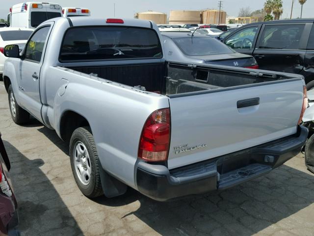 5TENX22N66Z186108 - 2006 TOYOTA TACOMA SILVER photo 3