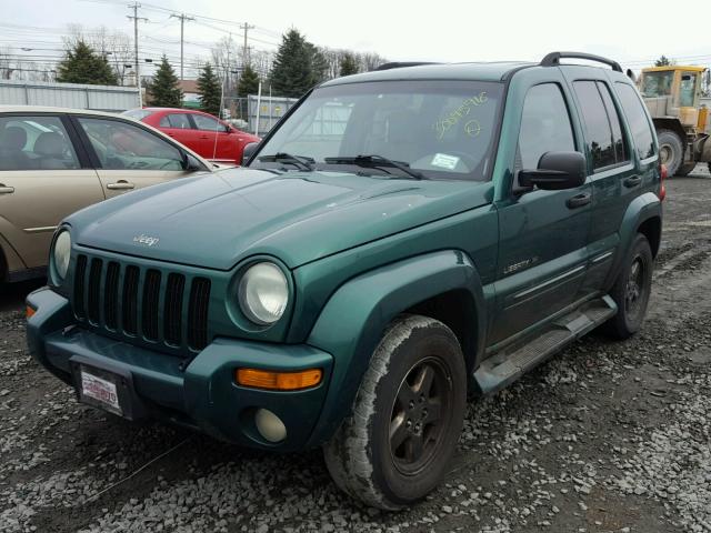 1J4GL58K13W728995 - 2003 JEEP LIBERTY LI GREEN photo 2