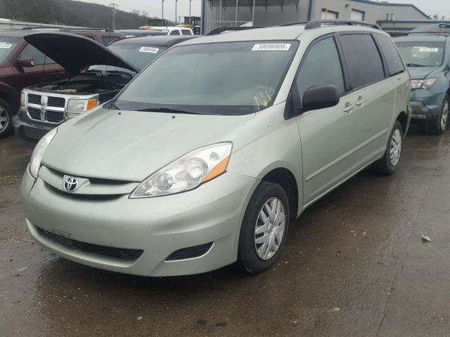 5TDZK23C37S089573 - 2007 TOYOTA SIENNA CE TEAL photo 2