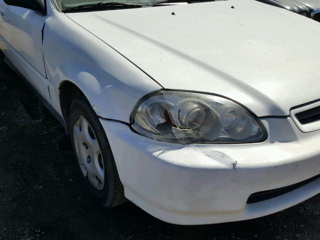 1HGEJ8247WL052767 - 1998 HONDA CIVIC EX WHITE photo 9