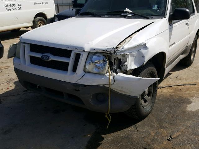 1FMYU70E71UC37912 - 2001 FORD EXPLORER S WHITE photo 9