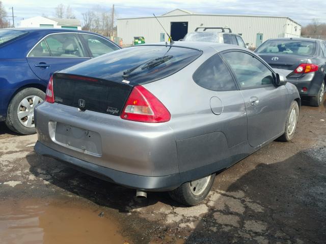 JHMZE14753T000325 - 2003 HONDA INSIGHT GRAY photo 4