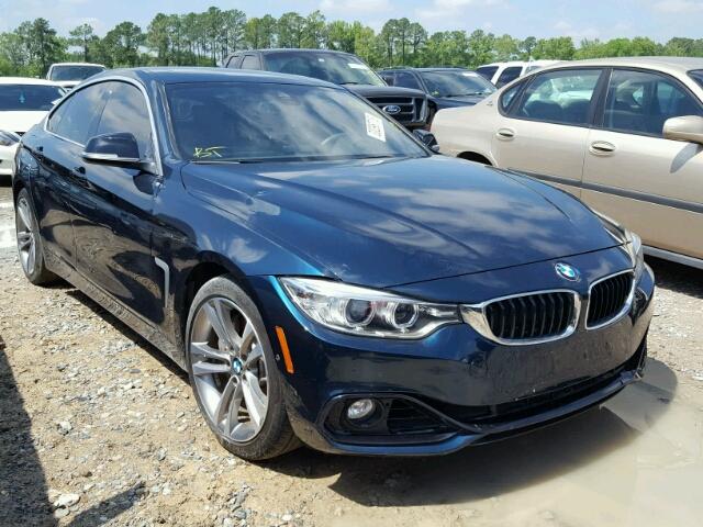 WBA4B1C54FD954774 - 2015 BMW 435 I BLUE photo 1