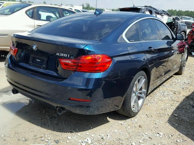 WBA4B1C54FD954774 - 2015 BMW 435 I BLUE photo 4