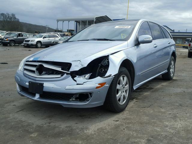 4JGCB65E97A048966 - 2007 MERCEDES-BENZ R 350 BLUE photo 2