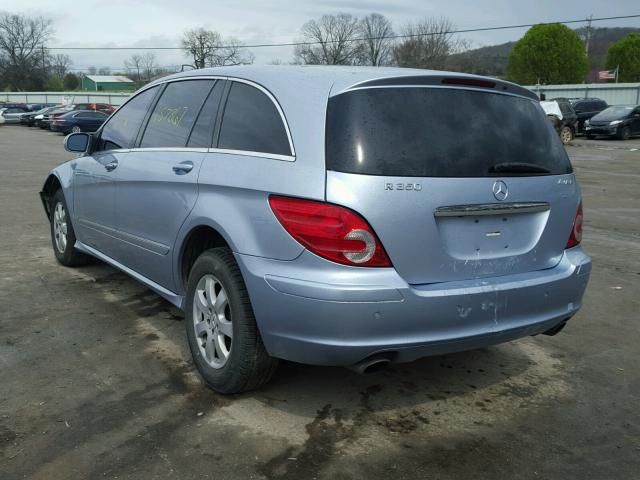 4JGCB65E97A048966 - 2007 MERCEDES-BENZ R 350 BLUE photo 3